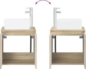 vidaXL Σετ Επίπλων Μπάνιου 4 pcs Sonoma Δρυς