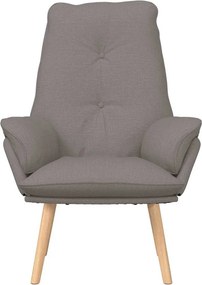 vidaXL Πολυθρόνα Taupe 69 x 74 x 93 εκ. Ύφασμα και Κόντρα Πλακέ