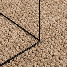vidaXL Χαλιά χώρου τετράγωνο AGIRA Φυσικό 200 x 200 cm Πολυεστέρας