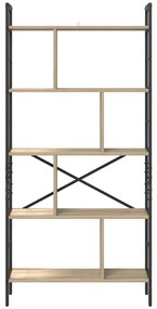 vidaXL Ράφι Βιβλίων Δρύς Sonoma 75 x 30 x 156 εκ. Επεξεργασμένο ξύλο