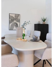 Τραπεζαρία Maranola - MDF Ξύλο Όψη Τσιμέντου Μπεζ W96 x L200 x H76 cm HOUSE NORDIC