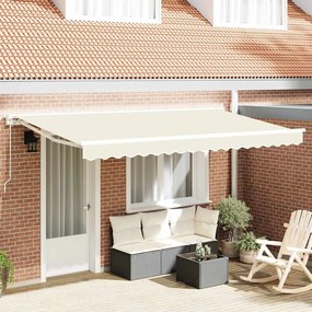 vidaXL Ύφασμα αντικατάστασης τέντας Κρεμ 400 x 200 cm Καραβόπανο