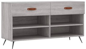 vidaXL Παπουτσοθήκη Γκρι Sonoma 102x35x55 εκ. από Επεξεργασμένο Ξύλο