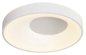 Πλαφονιέρα Οροφής D48x9cm LED 36W 3300lm 3CCT Λευκό Μέταλλο -Ακρυλικό Inlight 42040-White
