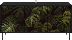 vidaXL Ντουλάπι TV ELBURG 102 x 33 x 51 εκ Μαύρη Δρυς