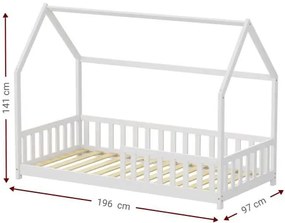 Κρεβάτι παιδικό Davie-Leuko-90x190