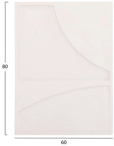 ΠΙΝΑΚΑΣ ΟΡΘΟΓΩΝΙΟΣ ΣΕΙΡΑ SANTORINI HM4509 MDF ΥΠΟΛΕΥΚΟ ΧΡΩΜΑ 60x4(πάχος)x80Υεκ.