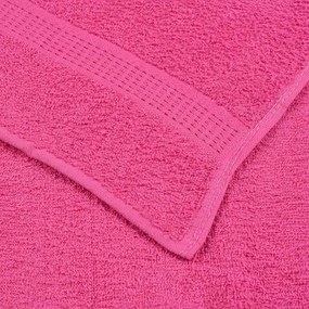 vidaXL Πετσέτες FROGN 10 τεμ. Ροζ 100x200 εκ. 360 γρ./μ²