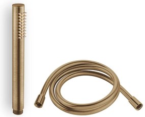 Τηλέφωνο ντους και σπιράλ PVC Eurorama-Bronze - brushed