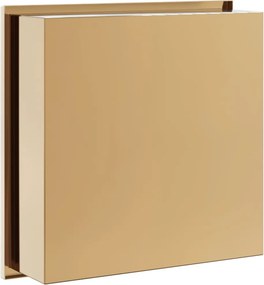 vidaXL Εσοχή Ντους Βουρστ. Χρυσό 32x32x9 εκ. Αν. Ατσάλι
