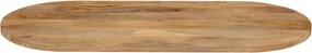 vidaXL Επιφάνεια Τραπεζιού Οβάλ 100x40x2,5 εκ. Μασίφ Ξύλο Μάνγκο