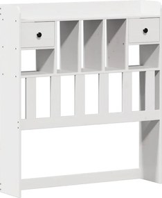 vidaXL Σκελετός Κρεβ. Χωρίς Στρώμα Λευκό 75x190 εκ Μασίφ Πεύκο