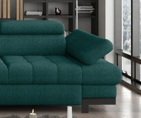 Γωνιακός καναπές Sapphire-Prasino-Δεξιά