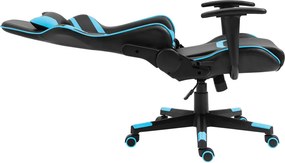 BF9050 Gaming Πολυθρόνα Γραφείου, Ανάκλιση Πλάτης έως 90°, Pu Μαύρο - Μπλε   1τμχ
