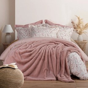 Κουβέρτα Warmer Rabbit Fur Pink Nef-Nef Queen Size 240x220cm Πολυέστερ