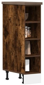 vidaXL Ντουλάπι "Riga" Καπνιστή Δρυς 20x44,5x81,5 εκ. από Τεχνητό Ξύλο