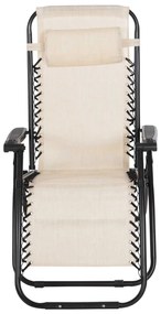 ΠΟΛΥΘΡΟΝΑ RELAX COMPANION HM5095.12 ΜΠΕΖ TEXTILENE-ΜΑΥΡΟ ΜΕΤΑΛΛΟ 67x145x110Υεκ.