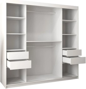 Ντουλάπα Spoti 200 Συρόμενη-Μαύρο