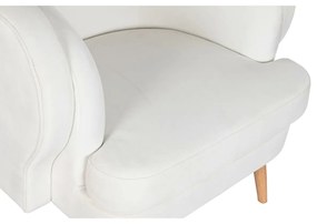 Κάθισμα DKD Home Decor Λευκό Φυσικό Ξύλο 91 x 80 x 78 cm