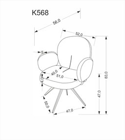 Καρέκλα Marlo-Gkri
