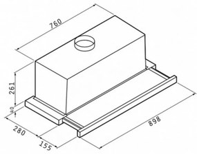 Απορροφητήρας Pyramis Turbo 90cm Essential