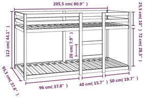 ΚΟΥΚΕΤΑ 90X200 ΕΚ. ΑΠΟ ΜΑΣΙΦ ΞΥΛΟ ΠΕΥΚΟΥ 3206504