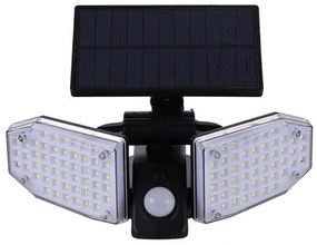LED Αδιάβροχο Ηλιακό Επιτοίχιο Φωτιστικό 100 SMD Ψυχρό Λευκό με Ανιχνευτή Κίνησης JD-2101