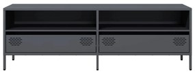 vidaXL Έπιπλο Τηλεόρασης Ανθρακί 135x39x43,5 εκ. Ατσάλι Ψυχρής Έλασης