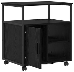 vidaXL Γραφείο Ντουλάπι Μαύρη δρυς 60 x 46 x 67 εκ. Επεξεργασμένο ξύλο