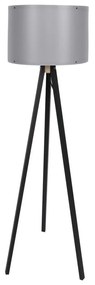 FLOOR LAMP IN BLACK AND GREY  Φ38x145cm 38x38x145 εκ.