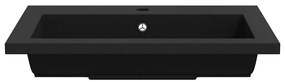 vidaXL Νιπτήρας Μαύρος 600 x 450 x 120 χιλ. Γρανιτένιος