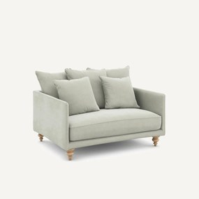 Καναπές 2 θέσεων από βελούδο stonewashed, Lazare