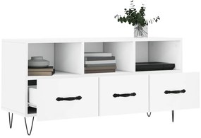 vidaXL Έπιπλο Τηλεόρασης Λευκό 102 x 36 x 50 εκ. από Επεξεργ. Ξύλο