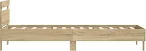 vidaXL Πλαίσιο Κρεβατιού με Κεφαλάρι Sonoma Δρυς 100x200εκ. Επεξ. Ξύλο