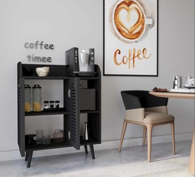 Έπιπλο Μπαρ Καφέ Μαύρο FRAU 90x40x19