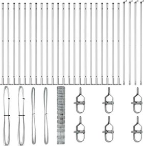 vidaXL Στύλος Περιφράξεων Γαλβανισμένο 50 x 1,2 m Ατσάλι