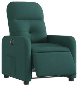 vidaXL Πολυθρόνα Ανακλινόμενη Ηλεκτρική Πράσινο Υφασμάτινη