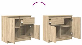 Συρταριέρα με Συρτάρια Sonoma Δρυς 71x35x65 εκ. από Επεξ. Ξύλο - Καφέ