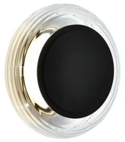 Απλίκα Φωτιστικό Τοίχου LED 7W Φ20cm Glossy 4322100 Viokef-4322100-Μαύρο 4322100