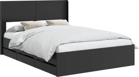 vidaXL Καλάθι με αποθήκη και κεφαλάρι Μαύρο 150 x 200 cm