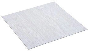 vidaXL Δάπεδο Αυτοκόλλητο Λευκό 5,11 μ² από PVC