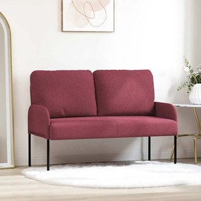 vidaXL Καναπέδες με μαξιλάρι 110cm Κόκκινο Κόντρα πλακέ
