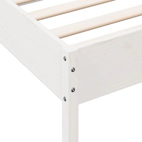 vidaXL Σκελετός Κρεβ. Χωρίς Στρώμα Λευκό 90x190 εκ Μασίφ Πεύκο