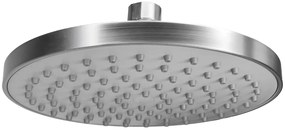 BRUNO κεφαλή ντους BRN-0267, πλαστική, στρογγυλή, Φ 20cm, ασημί