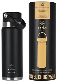 Μπουκάλι Θερμός Travel Chug Save The Aegean Midnight Black 750ml - Estia