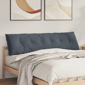 vidaXL Μαξιλάρι Πλάτης Σκούρο Γκρι 180 x 50 x 19 cm