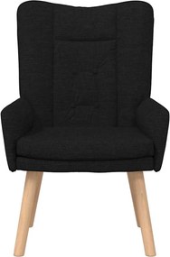 vidaXL Πολυθρόνα Μαύρο 63 x 67 x 94 εκ. Ύφασμα και κόντρα πλακέ