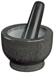 Γουδί με Γουδοχέρι (Σετ 2τμχ) Neptune 420319 13cm Black Cilio Μάρμαρο