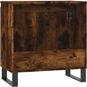 vidaXL Ντουλάπι Μπάνιου Καπνιστή Δρυς 58 x 33 x 60 εκ. Επεξεργ. Ξύλο