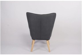 Πολυθρόνα ArteLibre BRIAR Κίτρινο/Μπλε Patchwork Ύφασμα/Ξύλο 73x69x96cm